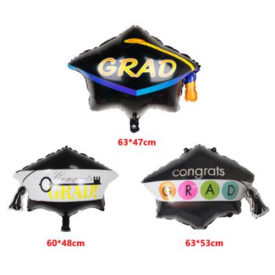 China Gift Toy Graduation Hat Shape Inflatable Balloons/Graduation Foil Balloon Party Decorations For Party Decoration for sale