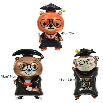 China Gift/Monkey Toy Balloon Foil Graduation Bear Inflatable Balloons Party Decorations For Congratulation Decoration for sale