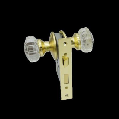 China Clear Glass Hardware Bedroom Bathroom Crystal Ball Handle Door Knob Lock Pull Cable/Window Door for sale