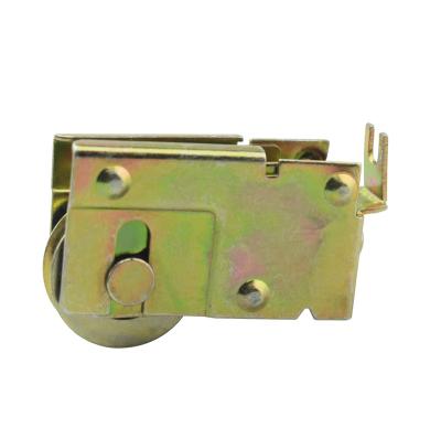 China Modern iron electroplating door and window hardware sliding stained glass door sliding wheel roller set for sale