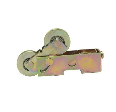 China Modern heavy duty sliding door and window iron color zinc sliding door rollers iron electroplating wheel for sale