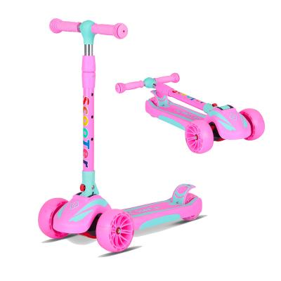 China Flashing Tires High Quality 3 Wheel Kid Kick Scooters With Rubber Wheels for sale