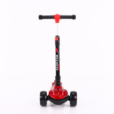 China Music Factory Price 3 Wheel Kids Folding Tire Led Scooter for sale