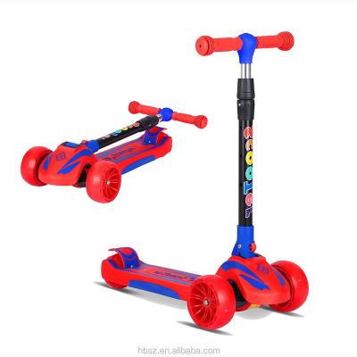 China Handlebar Height Two Adjustable Wheels Folding Kick Aluminum City Scooter With Foot Self Balancing Toys Children Height Adjustable Scooter for sale