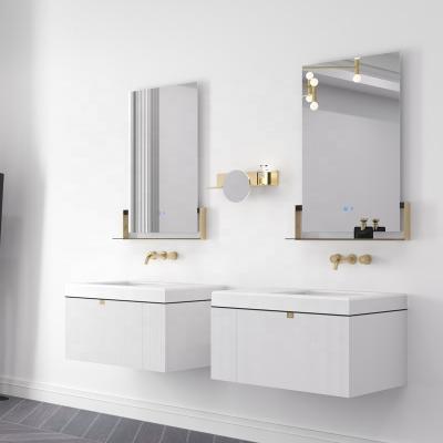 China Modern High End Italian Minimalist Modular Lightweight Customization Wall Mounted Bathroom Vanity for sale