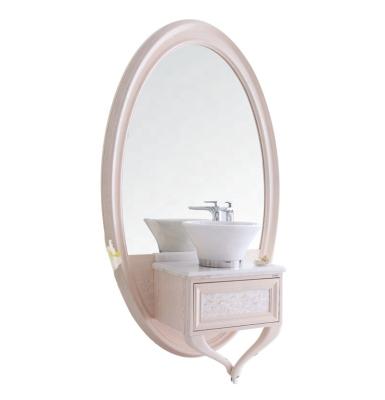 China Sleek Design Bathroom Vanity Dancing Room Wooden Vanity With Sink H-23A for sale