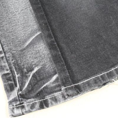 China 8.8oz Stretch Black Cotton Stretch Denim Fabric for sale