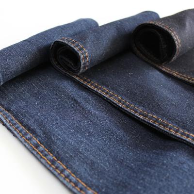 China 10.3oz Super Blue Black Running Denim Fabric Lot Shrink-Resistant Cotton Polyester for sale