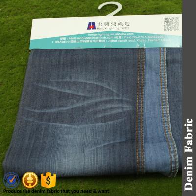 China Indigo cotton wicking QUICK DRY denim tops fabric maker for sale