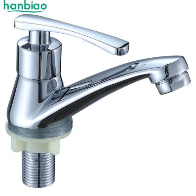 China Good Metered Faucets Price Bathroom Deck Mounted Wash Basin Faucet Single Cold Handle Basin Faucet for sale