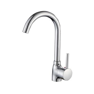 China Hot Selling Southeast Asia Chrome Kitchen Faucet Water Sink Faucets Single Handle Mixer Tap Brass Metered Brass Faucet for sale