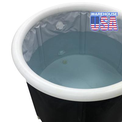 China Club Ice Tub for Athletes Large Portable Adult Dive Tub Cold Pool, Fleece Folding Inflatable Recovery Tub, Ice Barrel Therapy for sale