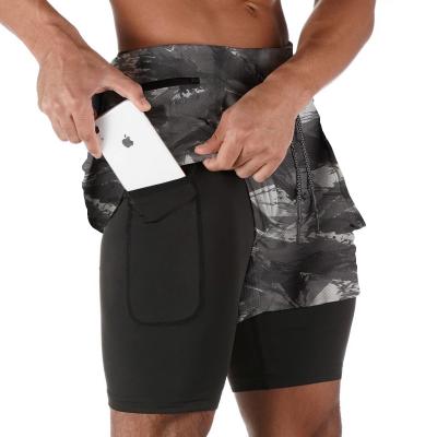 Κίνα Anti-Wrinkle New Design Fitness Men Sports Running Shorts 2 In 1 Gym Sport Joggers Quick Dry Training Shorts προς πώληση