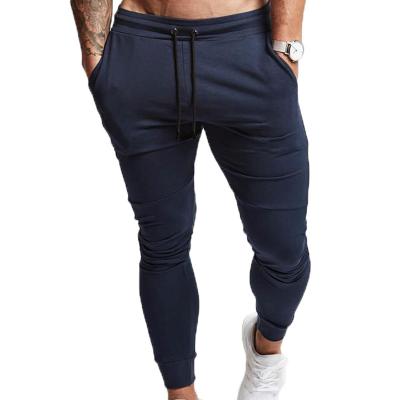 China Anti-Wrinkle Hot Selling Fashion Stretch Gym Men Empty Jogger Pants Slim Fit Sport Running Sporty Men's Tracksuit for sale