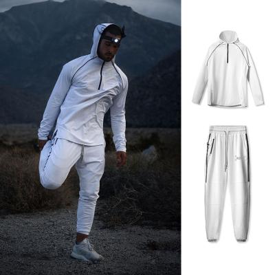 China New Design Men's Winter Hooded Tracksuits Tracksuits Sportswear Color Breathable Long Sleeve Sheer Zipper Custom Made for sale