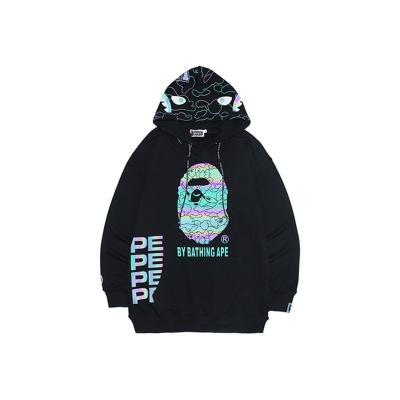 Κίνα New Design Anti-wrinkle Bape Hoodie Wholesale Custom Unisex Reflection Copy Bathing Monkey Shark Bape Men Hoodie προς πώληση