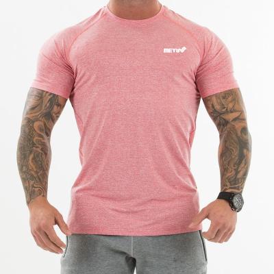 China Anti-wrinkle summer men's sport clothing short sleeve T-shirt Quick-drying training wear gym t-shirt men for sale