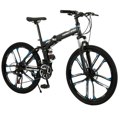 China Steel Factory Outlet Folding Mountain Bike High Carbon Steel Frame for sale