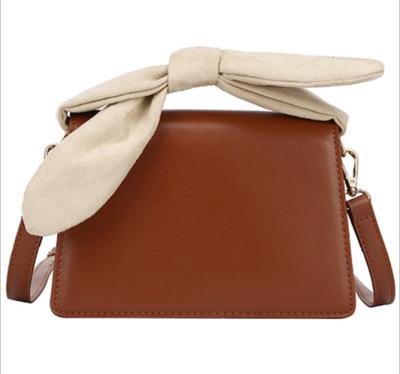 China PU + synthetic leather 2021 fashion women's shoulder bags | Fashionable Bow Wild Korean Messenger | Occasional female cross - body bag for sale