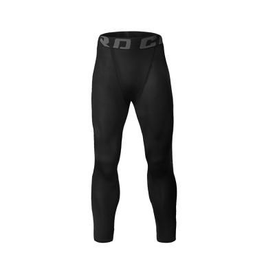 China Hot Selling Anti-wrinkle Customized Men's Basketball Running Fitness Tights for sale