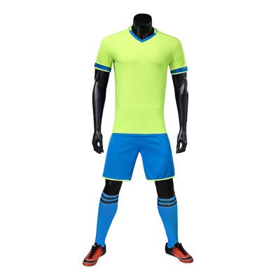 China Wholesale New Men Soccer Jerseys Sets Breathedth Breathedth Football Kits Quality Size Quality Soccer Sportswear Team Uniform for sale