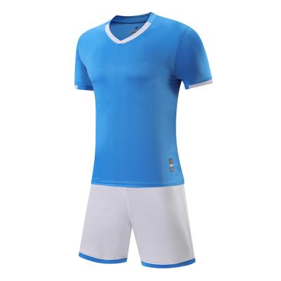 China Adult Kids Soccer Jersey Sets Sets Comfortable Soccer Jersey Mens Boys Soccer Football Team Game Suits Custom Made for sale