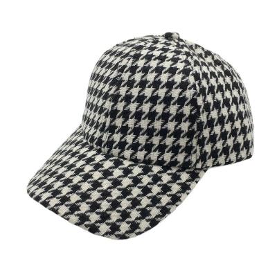 China JOINT Best Selling Plaid Design Sports Hat Mens Adult Baseball Hat Cotton Sports Baseball Caps for sale