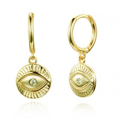 China Trendy Devil's Eye S925 Silver Diamond Earrings Sterling Silver Earrings FASHIONABLE for sale