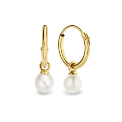 China TRENDY INS Fashion All-match Pearl Sterling Silver Dangle Earrings S925 for sale