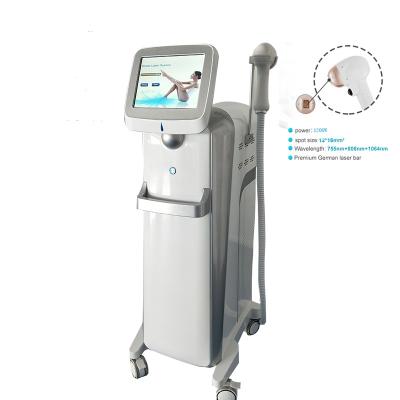 China Vertical Hair Removal 1200W High Power Diode Laser 808nm Hair Removal Machine for sale