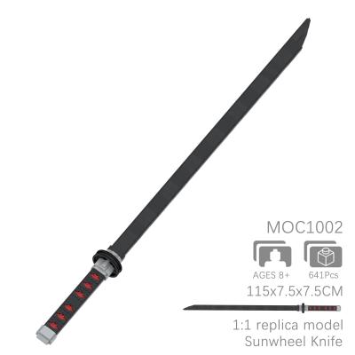 China Best Selling MOC Sword Blocks for Japanese Anime Cartoon Demon Slayer Tanjirou Nezuko Zenitsu 3D Figure Toys Mini for Kids juguetes for sale