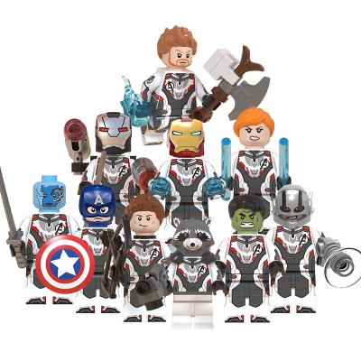 China Construction Toy Free Shipping 10 plastic toy figures,kids mini styles endgame superhero building block juguetes for sale