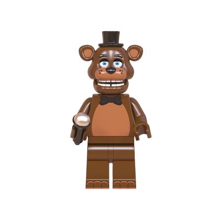 China DIY TOY WM834 Five Nights At Freddy's Chica Bonnie Foxy Freddy Golden Freddy Mini Block Figures Toys for sale