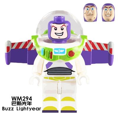 China Building toy HOT SALE! Buzz WM294 Light Year With Two Heads Mini Stranger Woody Toy Story 4 Action Numbers Building Block Figure Toys for sale