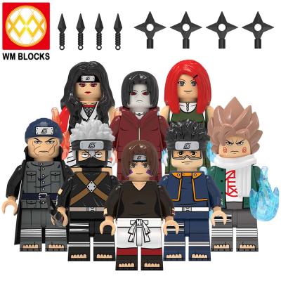 China Japanese Senator Ibis Mini Action Figure Building Blocks Anime Uzhi Wave Zone Ground Uchiha Itachi Vortex Josinae Building Blocks WM Factory KDL807 New for sale