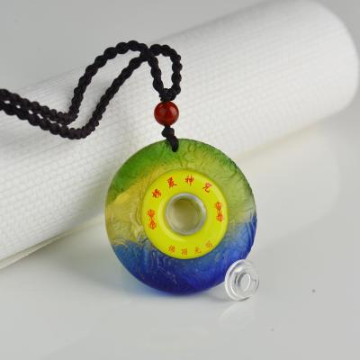 China Jewelry accessory patents new design custom natural liuli necklace DIY pendant for good luck for sale