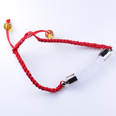 China Wholesale Price Cute Custom Size Glass Tube Bend Bracelet Glass Vial Jewelry Pendant Necklace for sale