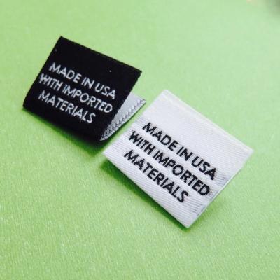 China Washable Customize Woven Custom Neck Labels Label Wholesale Garment Clothing Labels Garment Labels for sale