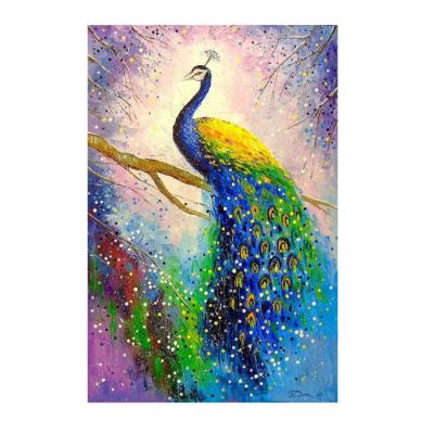 China New Arrival Classic/Postmodern Arts Open Full Drill Diamond Painting Peacock Wall Decor DIY 5D Abstract Animal Diamond Painting for sale