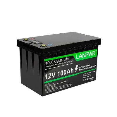 China High Quality Customized Swalle LifePO4 12v Battery 100ah lifepo4 Outdoor Lithium Ion Battery 12V100Ah for sale