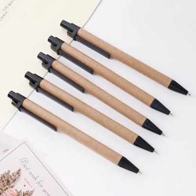 China office & Custom Promotional Eco Friendly Paper Ball Pen With School Pen Fast Delivery Low Price Logo for sale