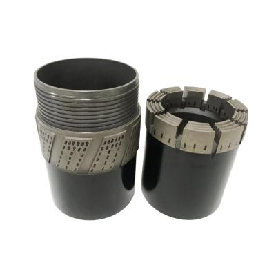 China impregnated diamond core drill bit, reaming shell PQ wireline core barrels, surface drilling tools, mineral exploration for sale