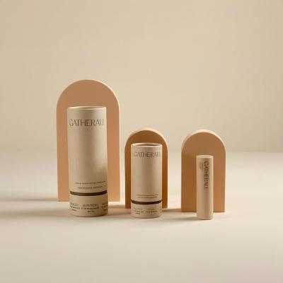 중국 New Kraft Paper Round Perfume Cylinder Gift Box Cardboard Craft Paper Tube Cylinder Box Packaging Clothing Underwear 판매용