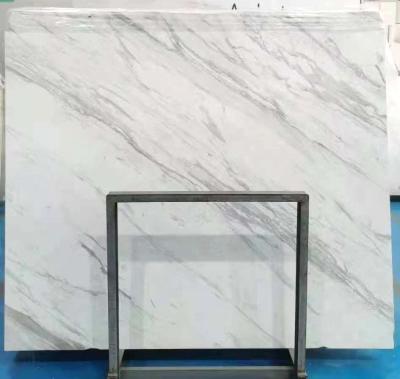 China Modern Design White Marble Natural Stone Home Competitive Price Volakas White Carrara Marble Tile for sale