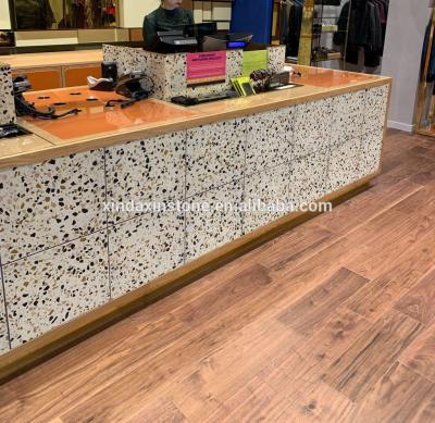 China New design muilti-color terrazzo eco-friendly floor slabs cement concrete tile italian style for sale