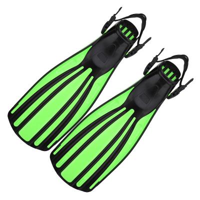 China Adjustable Professional Scuba Diving Sports Fins Swimming Frog Shoes Scuba Deep Diving Shoes Long Blade Swimming Rubber Fins for sale