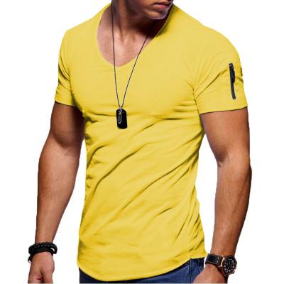 China Wholesale Anti-Wrinkle Plus Size Casual Slim T-Shirts Mens T-shirts Wholesale Men's T-shirts Solid Color Men's Depression T-Shirt for sale