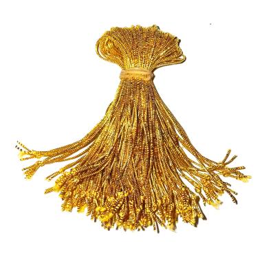 China Wholesale DIY Narrow Macrame Elastic Gold and Silver Metalli Elastic Rope Decorative Rope Braiding for sale