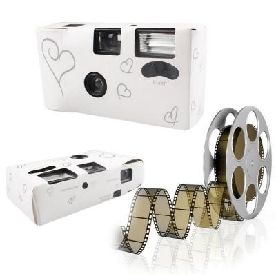 China Single Use Hens Bridal Gifts 35mm Shower Camera Movie Camera OEM ODM Customized Disposable Flash Camera for sale