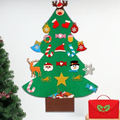 China Top Quality Christmas Decoration Kits DIY Christmas Decoration Felt Ornaments 0.39KG Christmas Tree Felt Christmas Tree Set for sale